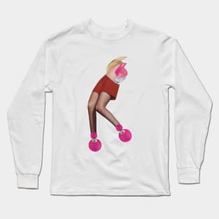 High Fashion Pink Model Long Sleeve T-Shirt